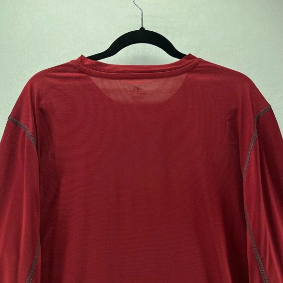 NordicTrack T-Shirt Mens Size XL Crewneck Long Sleeve Jersey Performance Red - Picture 5 of 9